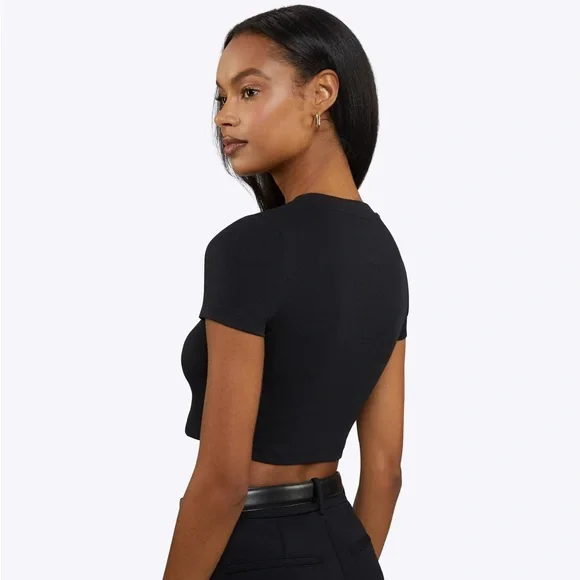 Cuts Tomboy Tee Cropped - Picture 3 of 5